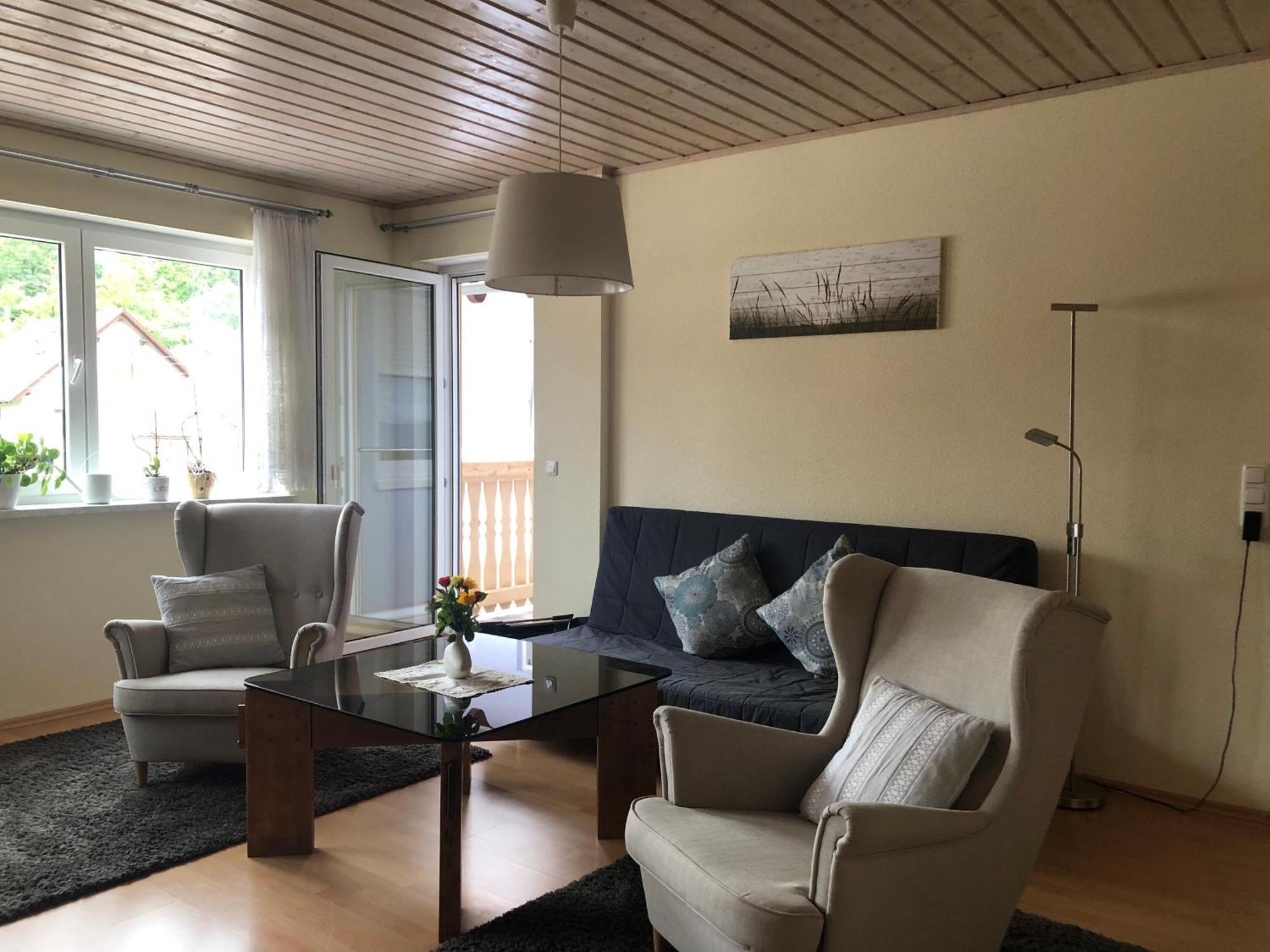 Ferienwohnung Am Gruenen Band Hellingen エクステリア 写真